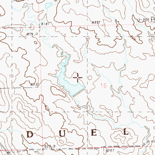 Topographic Map of William Freise Dam, SD