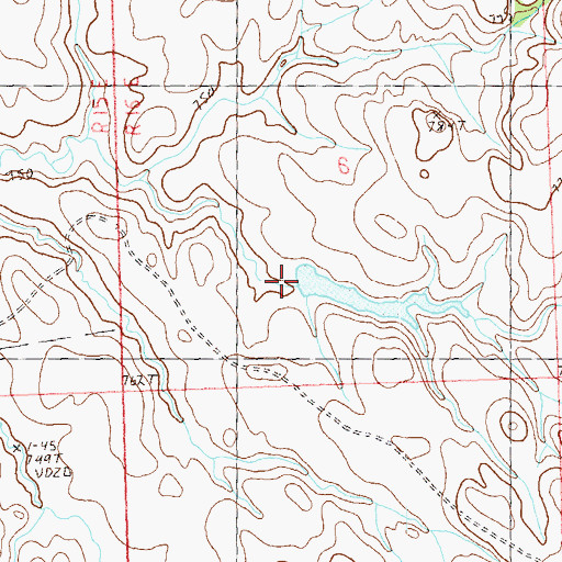 Topographic Map of Howard Capp Dam, SD
