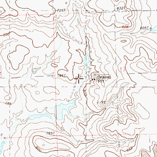 Topographic Map of Arnt Jorgenson Dam, SD
