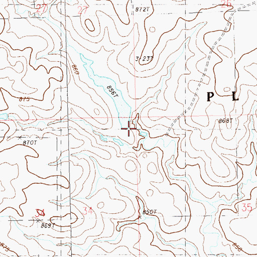 Topographic Map of Keith Hansen Dam, SD