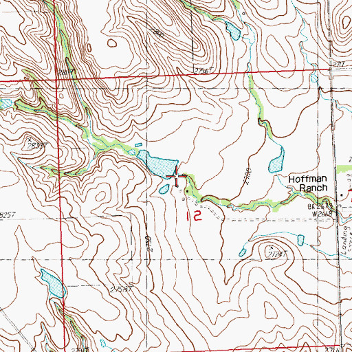 Topographic Map of James Kjerstad Dam, SD