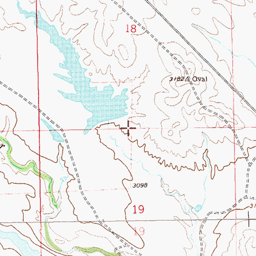Topographic Map of Kerberg Dam, SD