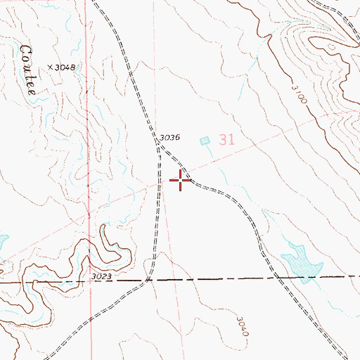 Topographic Map of Walker Number 1 Dam, SD
