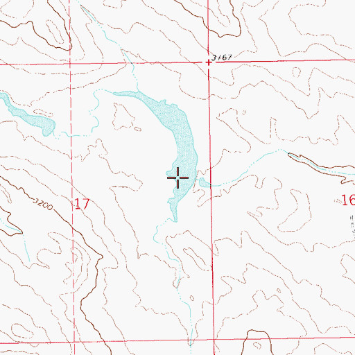 Topographic Map of Lloyd Fox Number 2 Dam, SD