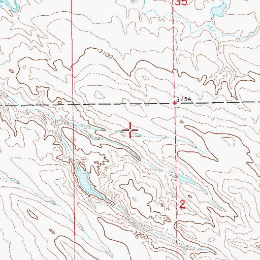 Topographic Map of Nelson Dam Number 1, SD