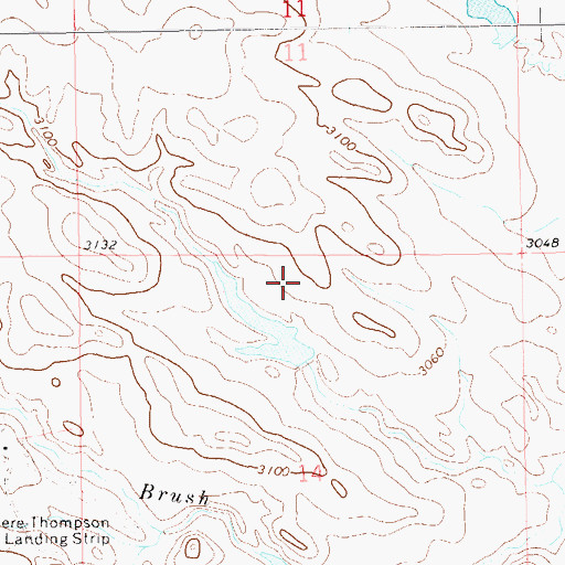 Topographic Map of Clanton Number 1 Dam, SD
