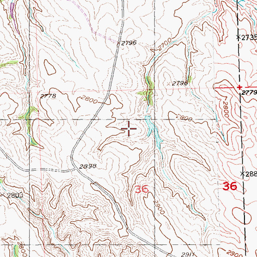 Topographic Map of Gordon Babcock Dam, SD