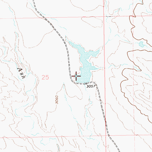 Topographic Map of Benson Dam, SD