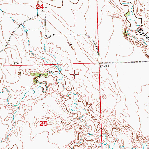 Topographic Map of Kellogg 1 Dam, SD