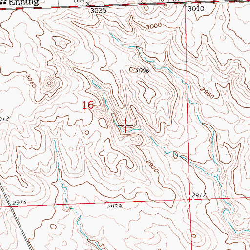Topographic Map of Freeman Dam, SD