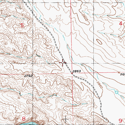 Topographic Map of John Anderson 2 Dam, SD