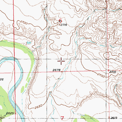 Topographic Map of Anderson 5 Dam, SD