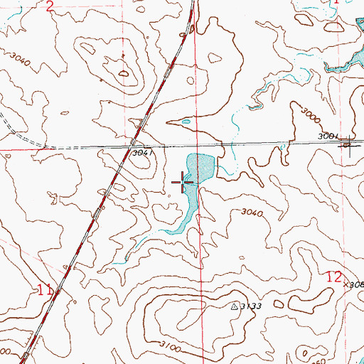 Topographic Map of Harold Millett Pond Number 2 Dam, SD