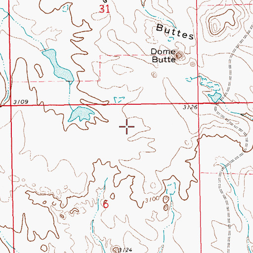Topographic Map of Hess Pond Number 1 Dam, SD