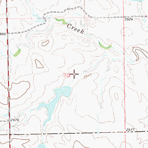 Topographic Map of White Pond Number 1 Dam, SD