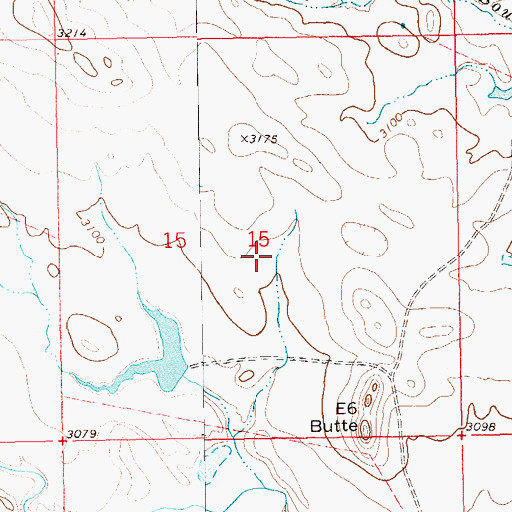 Topographic Map of Maurice Brengle Dam, SD