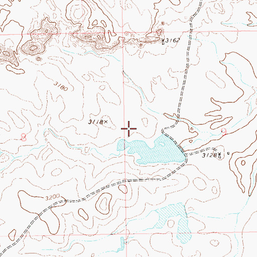 Topographic Map of Gilbert Number 2 Dam, SD