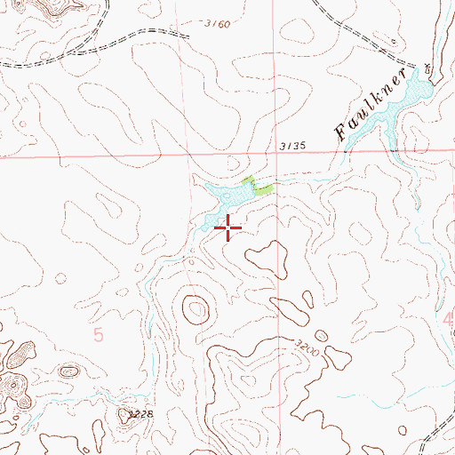 Topographic Map of Hett Number 2 Dam, SD