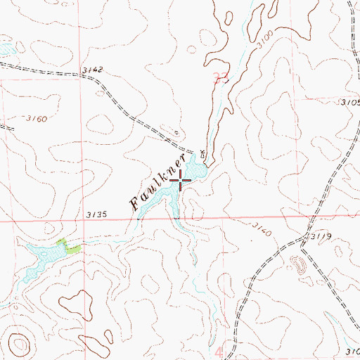 Topographic Map of Hett Number 1 Dam, SD