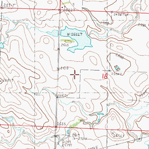 Topographic Map of Reese Williams Dam, SD