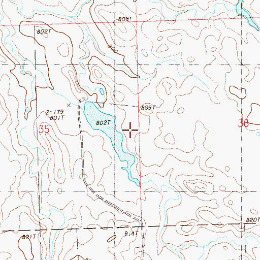 Topographic Map of Alex Krischen Dam, SD