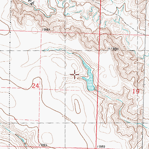 Topographic Map of Clavel Number 4 Dam, SD