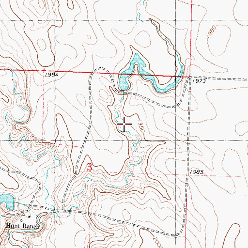 Topographic Map of Clavel Number 3 Dam, SD
