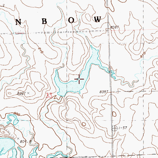 Topographic Map of Gary Larson Dam, SD