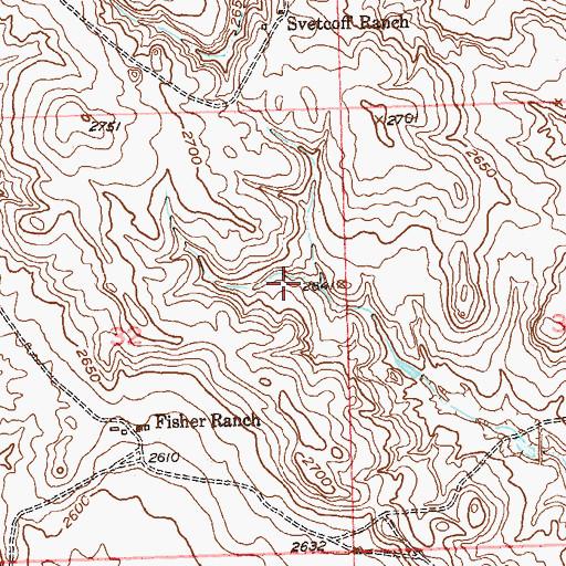 Topographic Map of Zeke Allart Dam, SD
