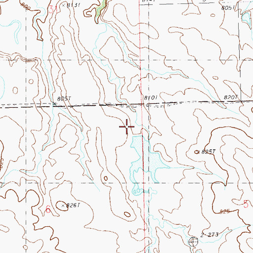 Topographic Map of Robert Reeder Dam, SD