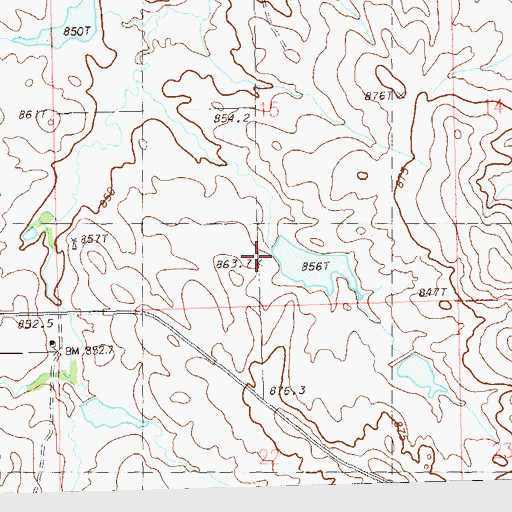 Topographic Map of Herman Van Den Berg Dam, SD