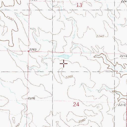 Topographic Map of C Peterson Number 4 Dam, SD