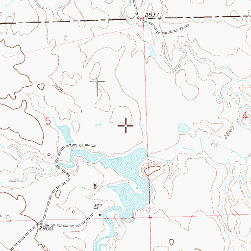 Topographic Map of Alfred J Burke Dam Number 1, SD
