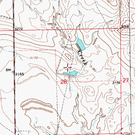 Topographic Map of Delzer Number 1 Dam, SD