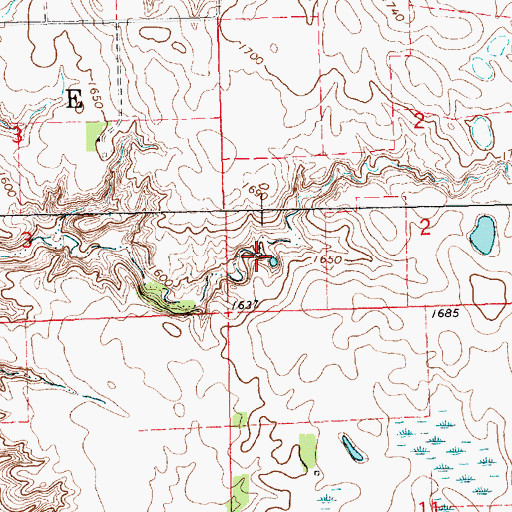 Topographic Map of Klatzer Dam, SD