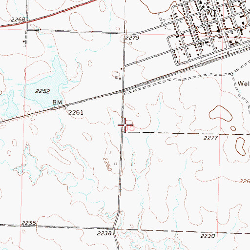 Topographic Map of Herbert Stoick Dam, SD