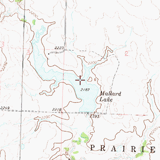 Topographic Map of George Genoff Dam, SD