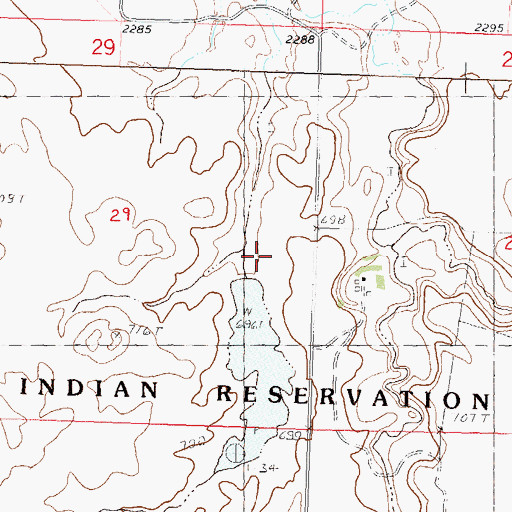 Topographic Map of M A Lynch Dam, SD