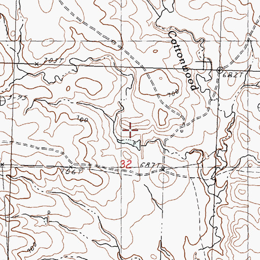 Topographic Map of C Bennett Dam, SD