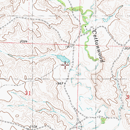 Topographic Map of W Holmes Number 3 Dam, SD