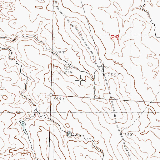 Topographic Map of Tribe Number 6 Dam, SD