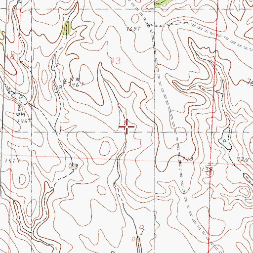 Topographic Map of Carmichael Dam, SD
