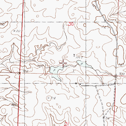 Topographic Map of K Dorsey Number 2 Dam, SD