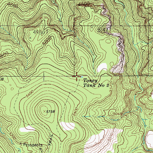 Topographic Map of Toney Tank Number Two, AZ