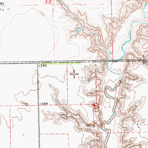 Topographic Map of Hofer Dam, SD