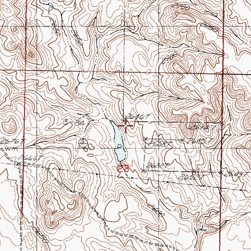 Topographic Map of Tower Dam, SD