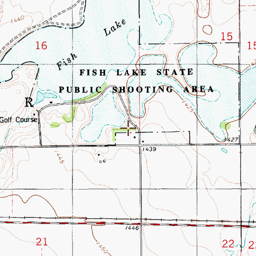 Topographic Map of Hopper (historical), SD