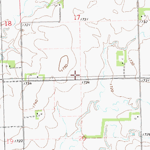 Topographic Map of Argo District Number 53 School, SD