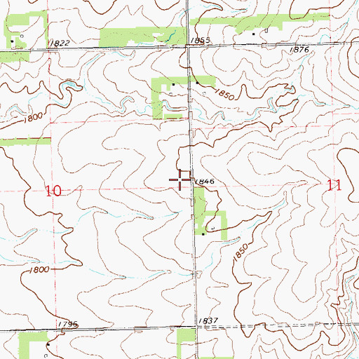 Topographic Map of Argo District Number 24 School, SD