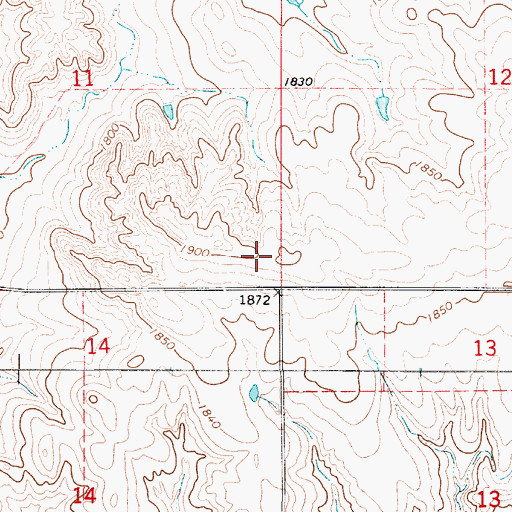 Topographic Map of Phelan (historical), SD